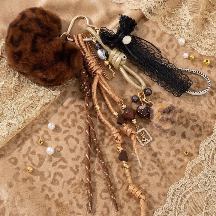 GriGri Cœur Léopard marron