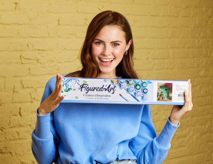 Peinture par numéros : Porte verte