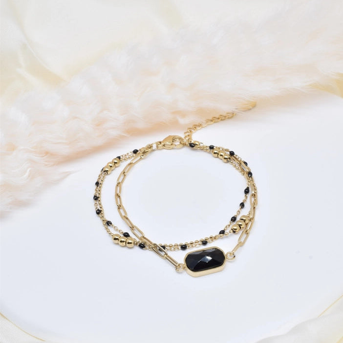 Bracelet doré - Eloane Agate