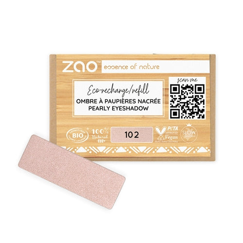 Ombre à paupière nacré rectangle bio - Zao