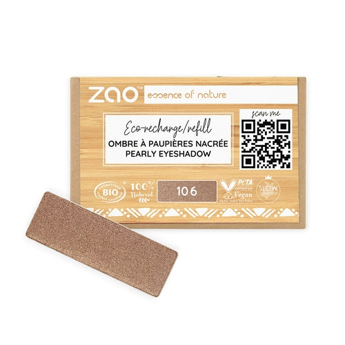 Ombre à paupière nacré rectangle bio - Zao