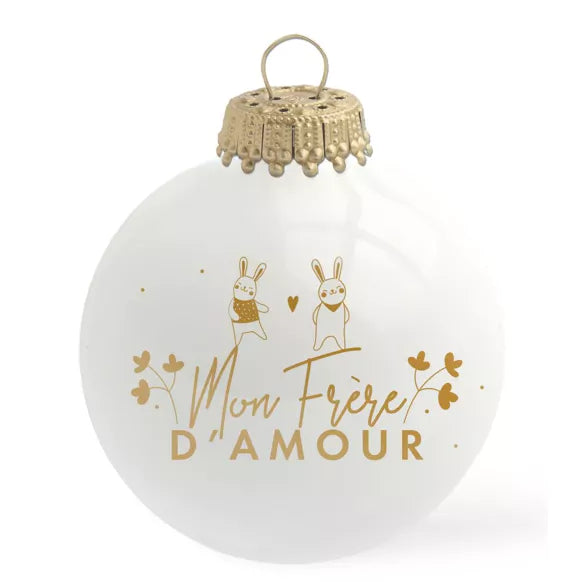 Boule de Noël Frère d'amour
