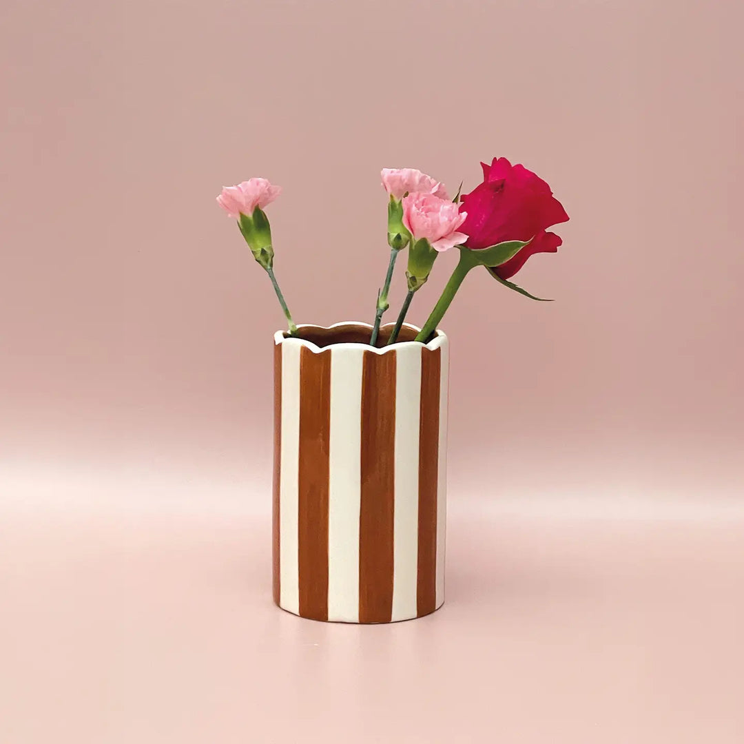 Petit Vase Paul marron