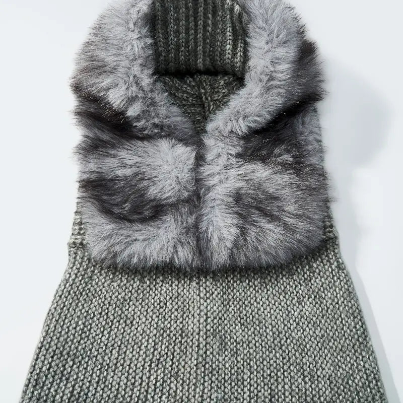 Cagoule Fourrure -  Gris