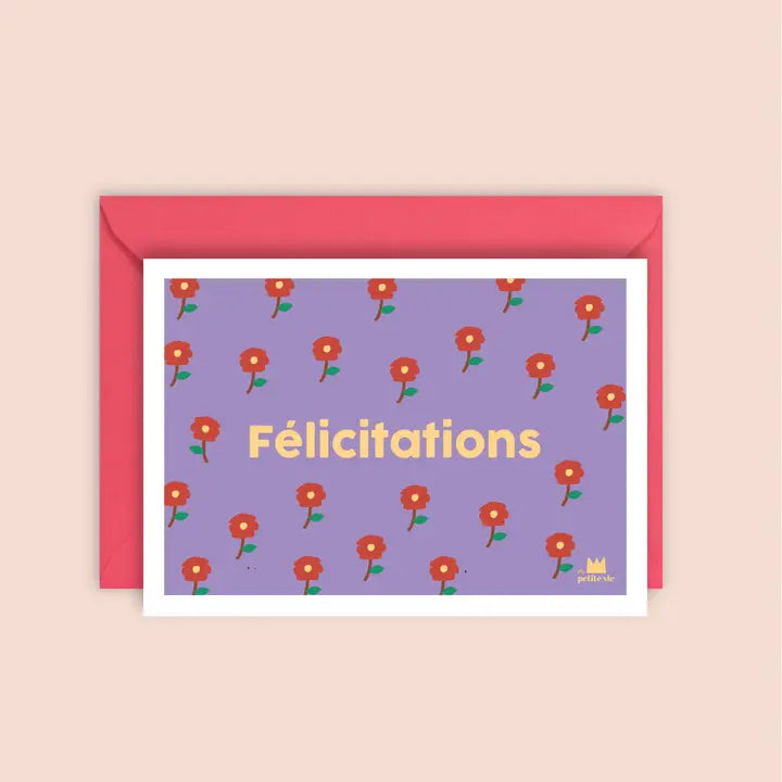 Carte + enveloppe - Félicitation