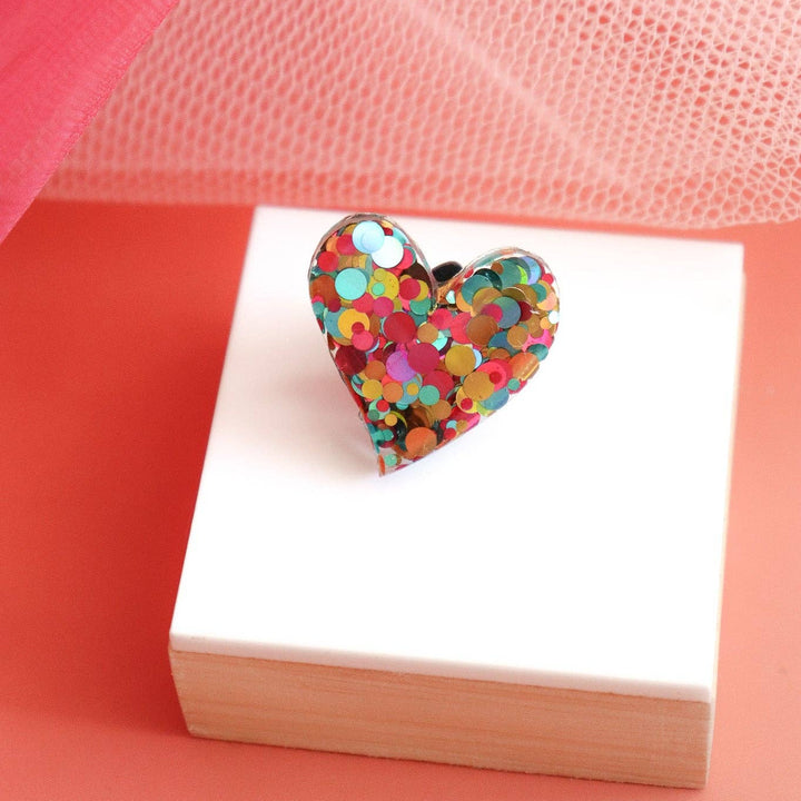 Pin's Coeur Joie Vert