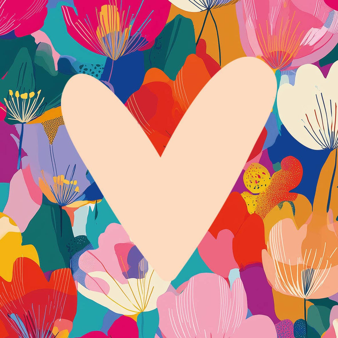Carreau - Coeur Coloré
