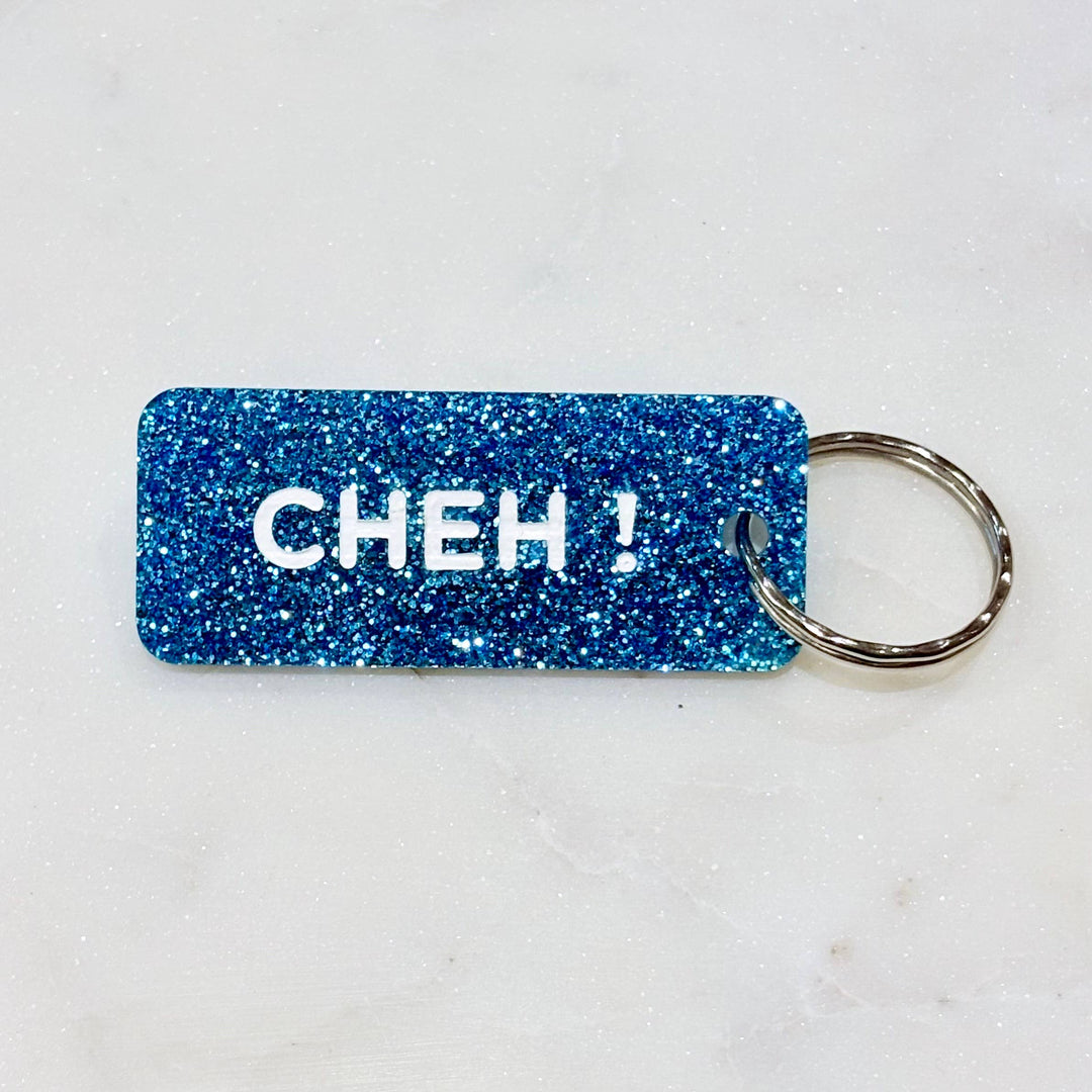 Porte-clés à paillettes - CHEH !