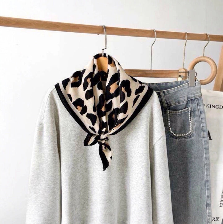 Foulard Carré Léo - beige