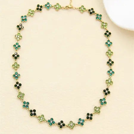 Collier - Trèfle vert