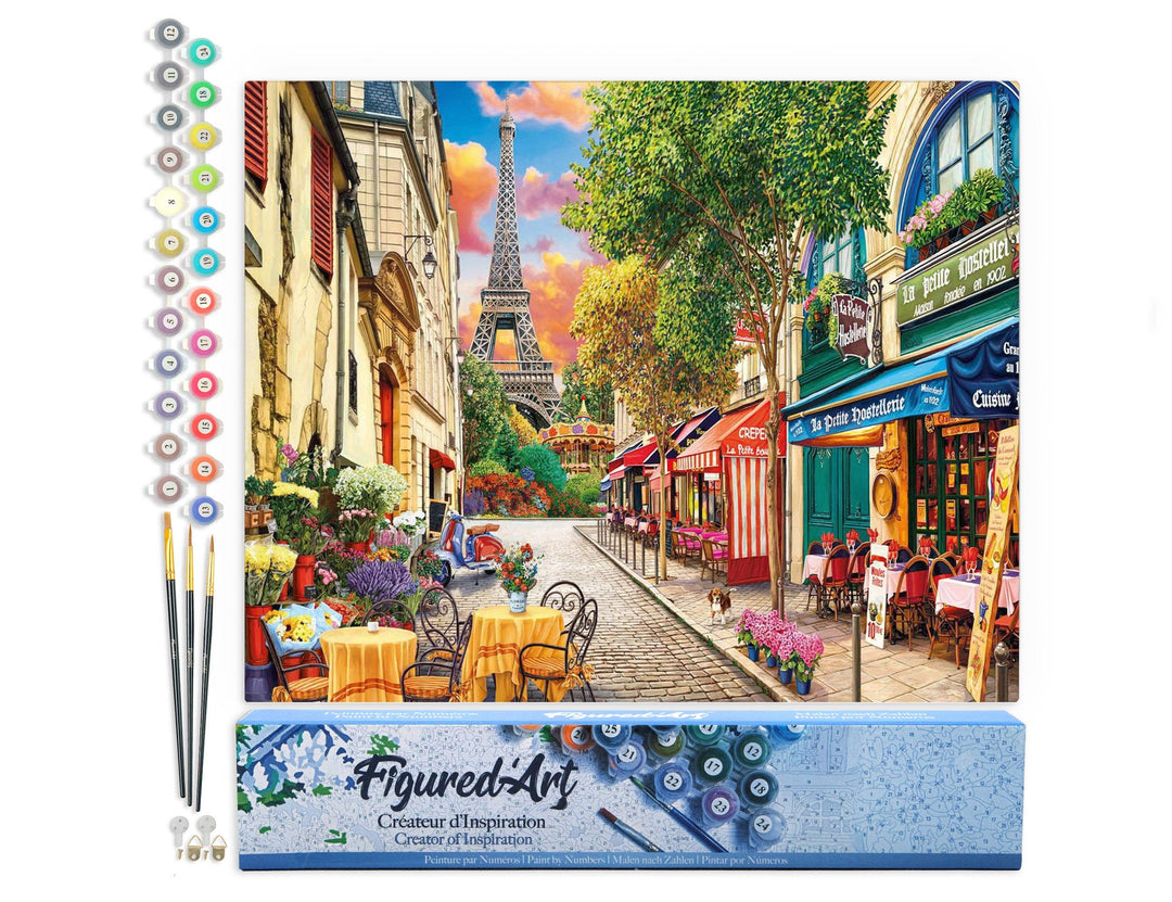 Peinture par numéros : Ruelle de Paris