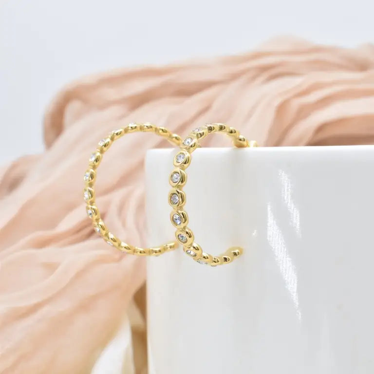 Boucle d'oreilles doré - Oriane