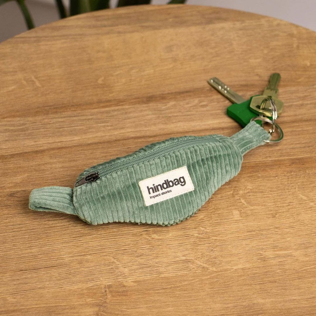 Porte-clés - Banane Velours Vert d'eau