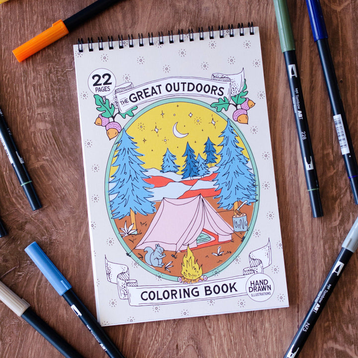 Livre de coloriage - Aventure en plein air