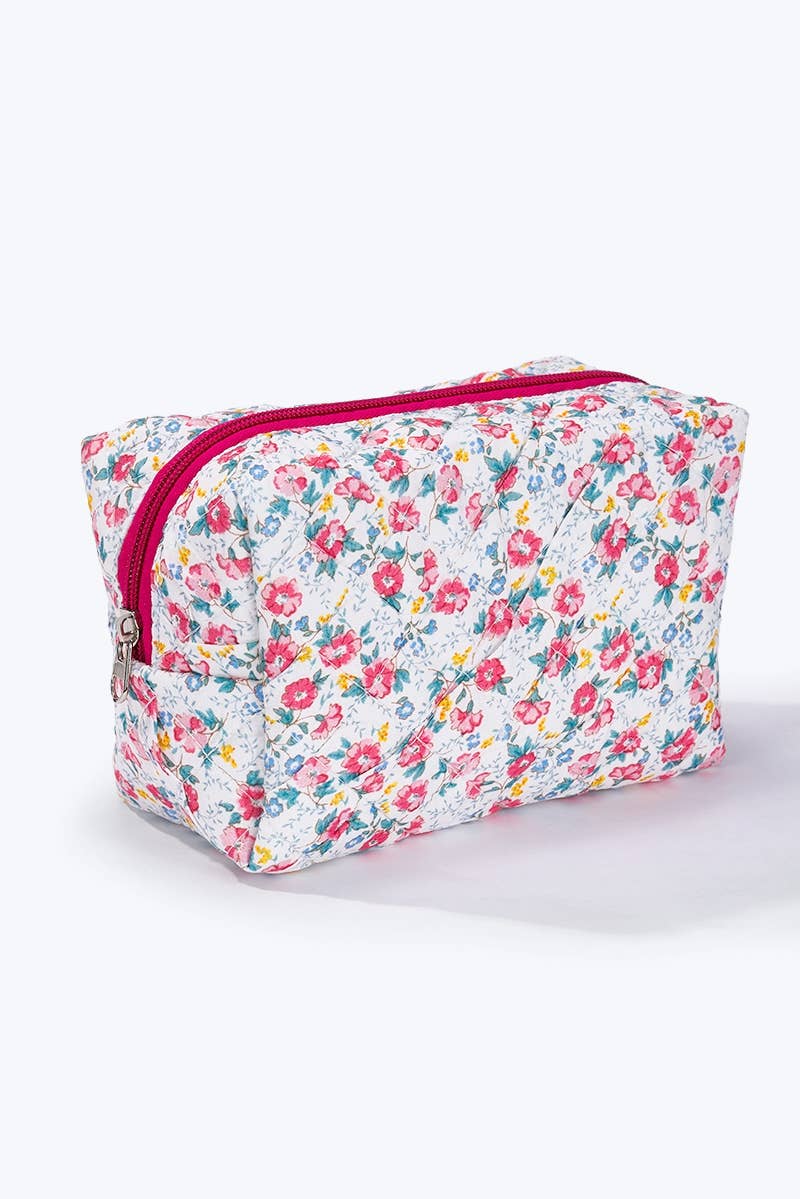 Trousse fleurs Rose