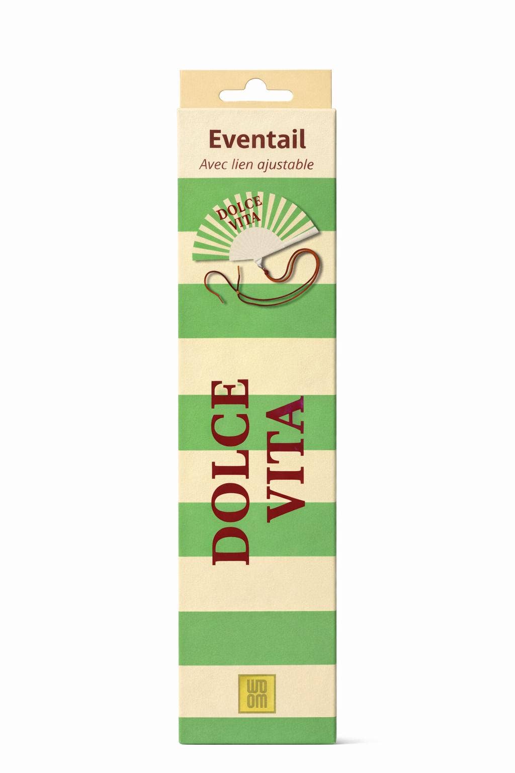 Eventail avec Bandoulière et Boîte Cadeau - Dolce Vita