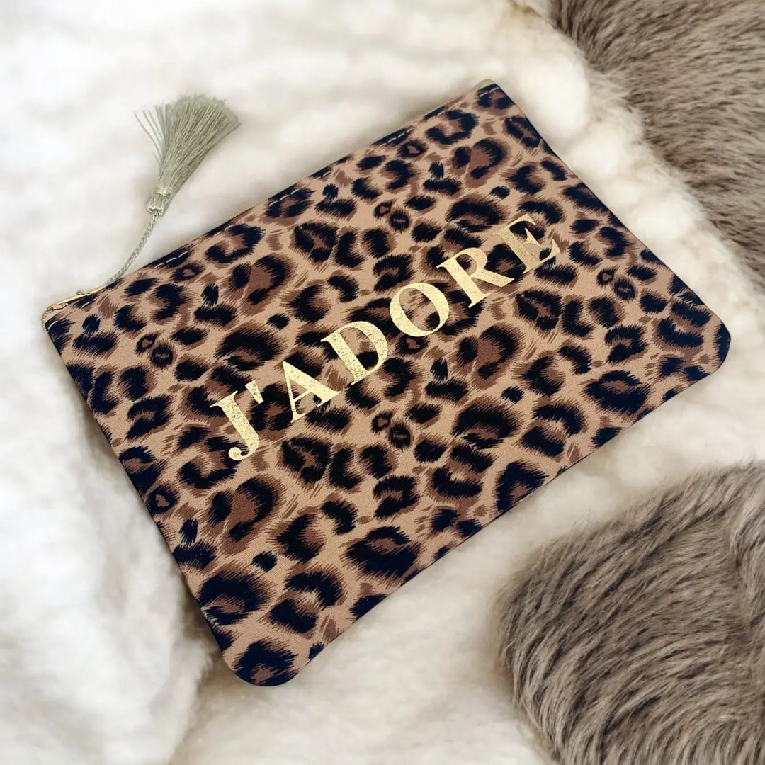Trousse de maquillage j'adore  Léo - marron