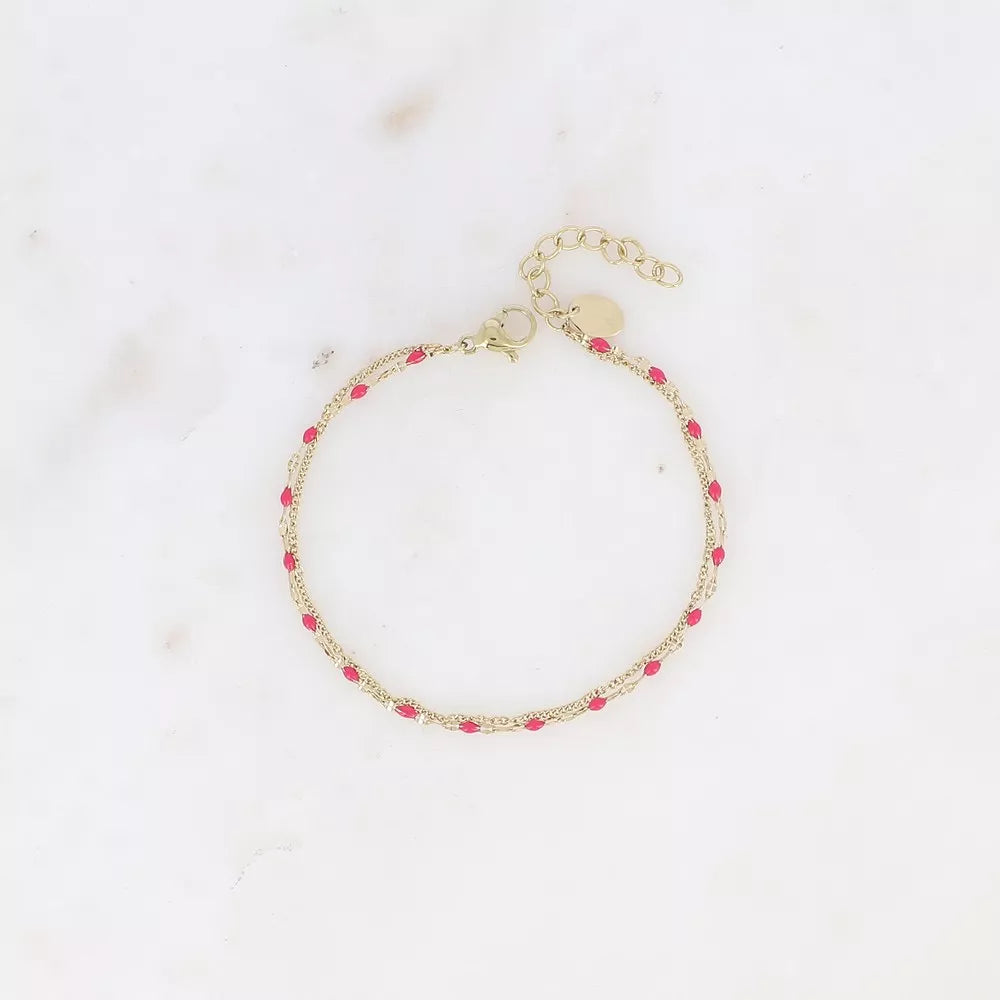 Bracelet Maëlle - Fushia
