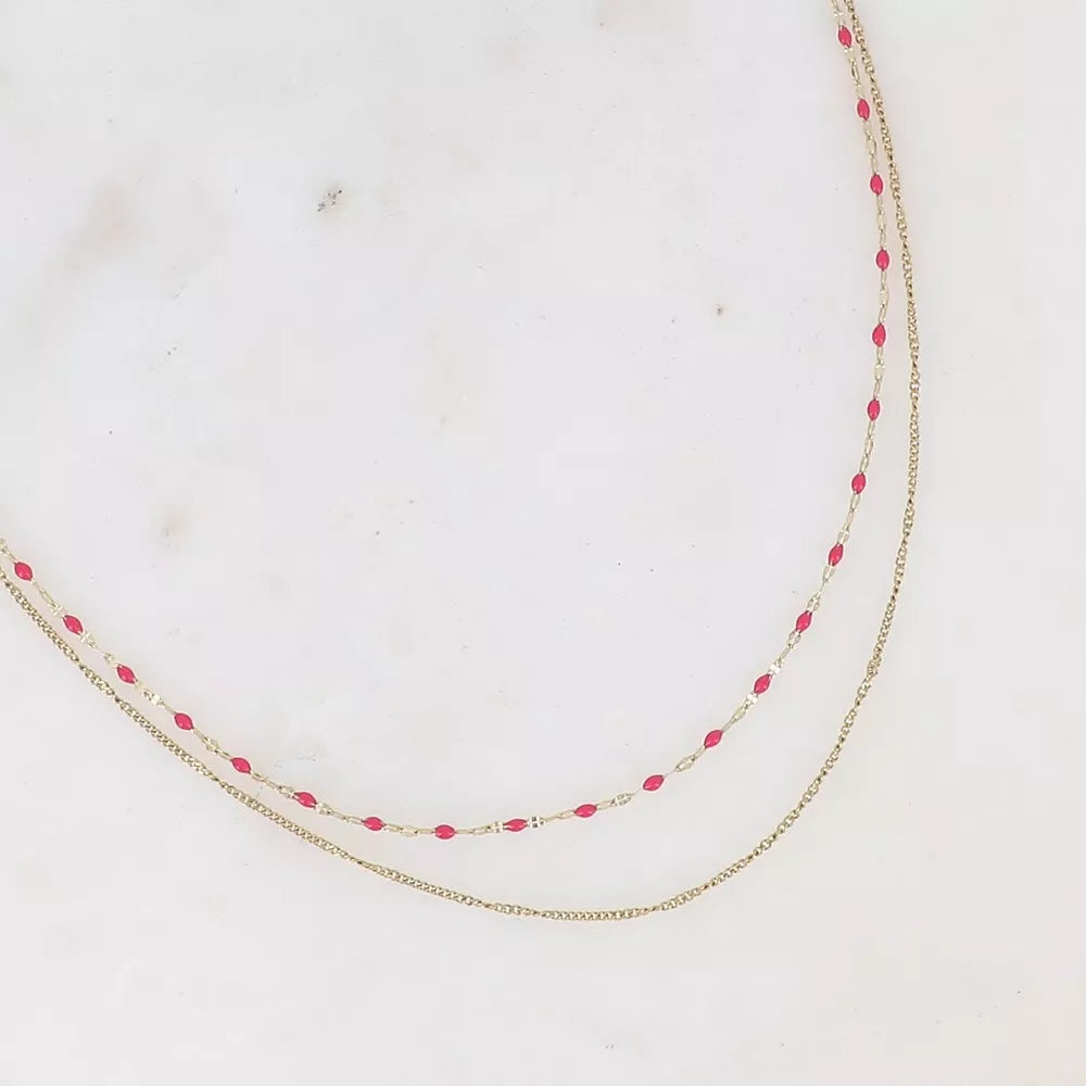 Collier Maëlle - Fushia
