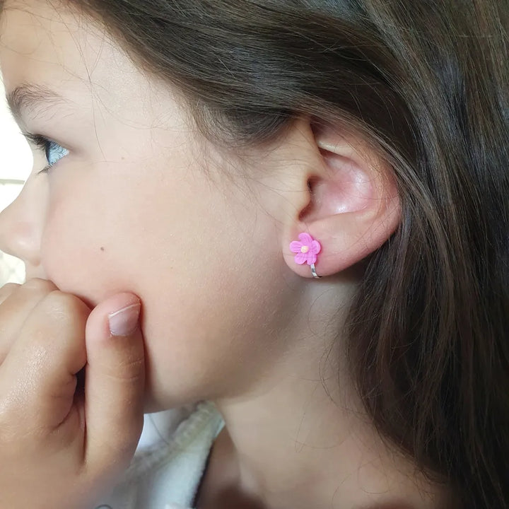Boucles d'oreilles clips - Etoile & Rose