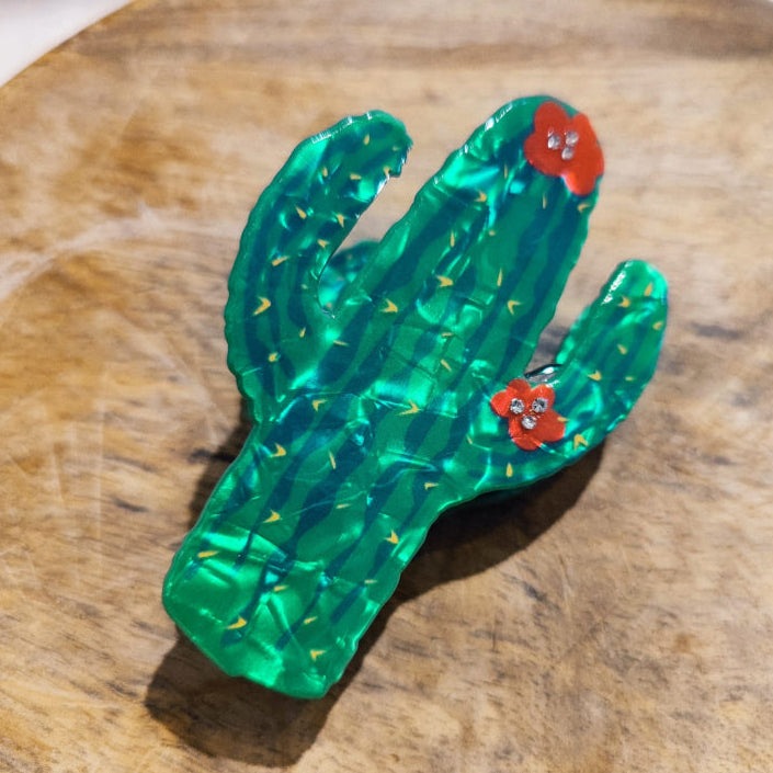Pince à cheveux - Cactus