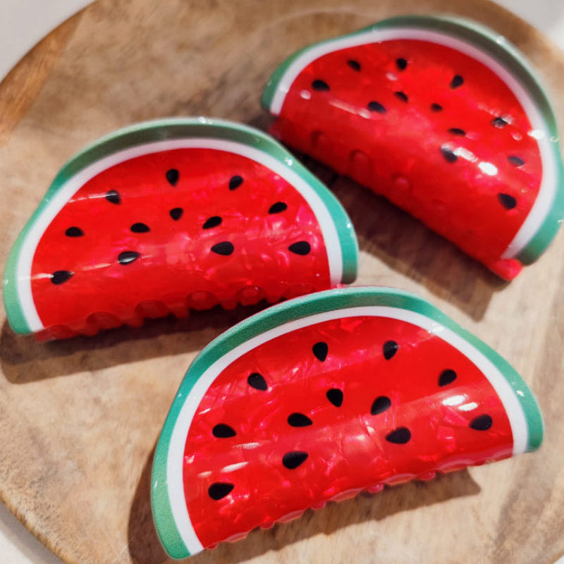 Pince à cheveux - Pastèque