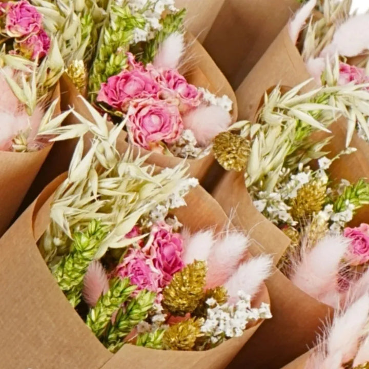 Bouquet de fleurs Mini -  Rose doré