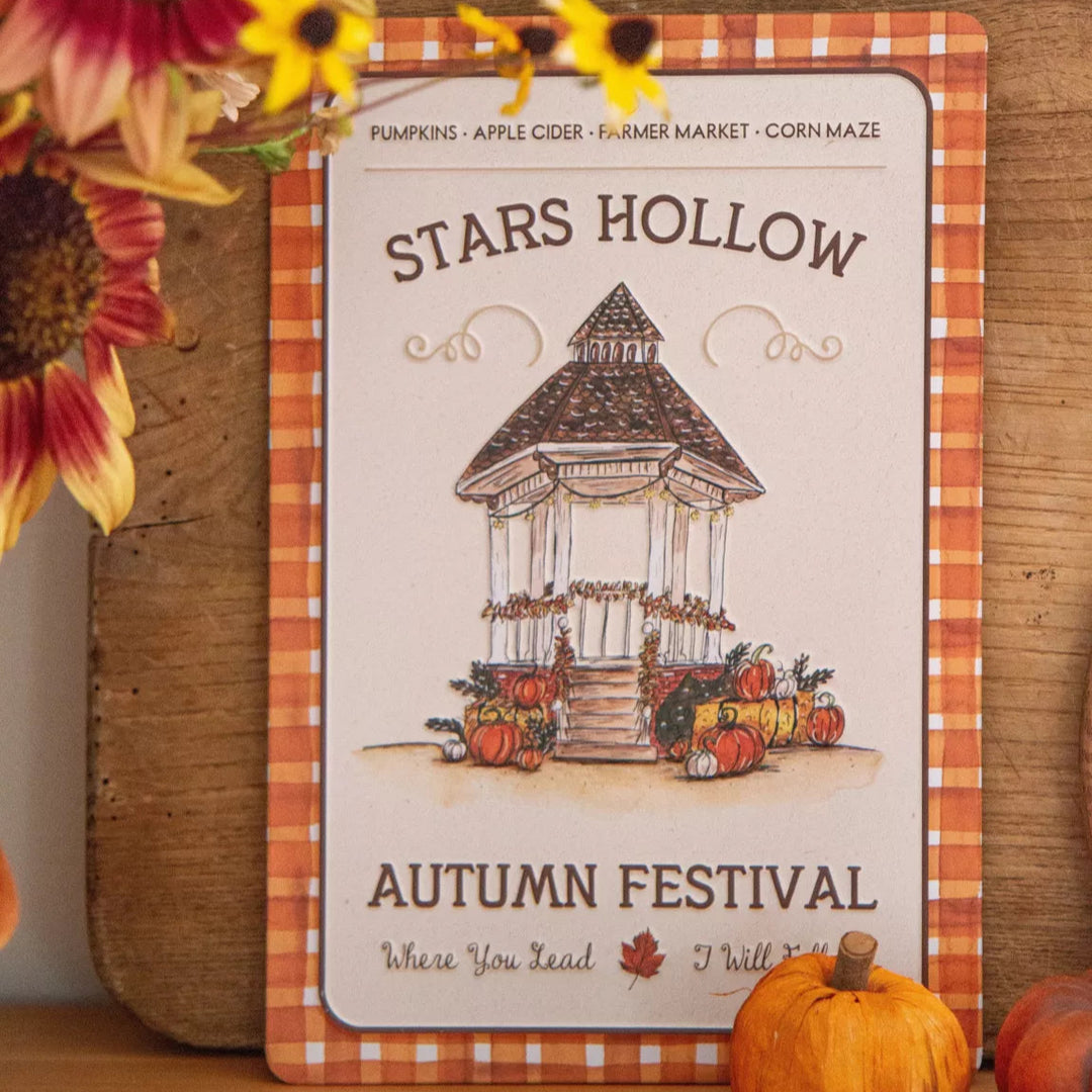 Plaque déco métal Stars Hollow