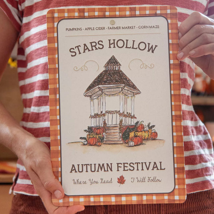 Plaque déco métal Stars Hollow