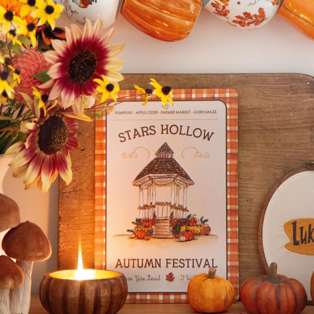 Plaque déco métal Stars Hollow