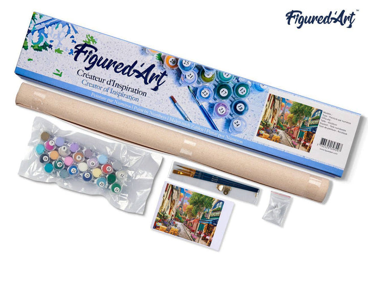 Peinture par numéros : Ruelle de Paris