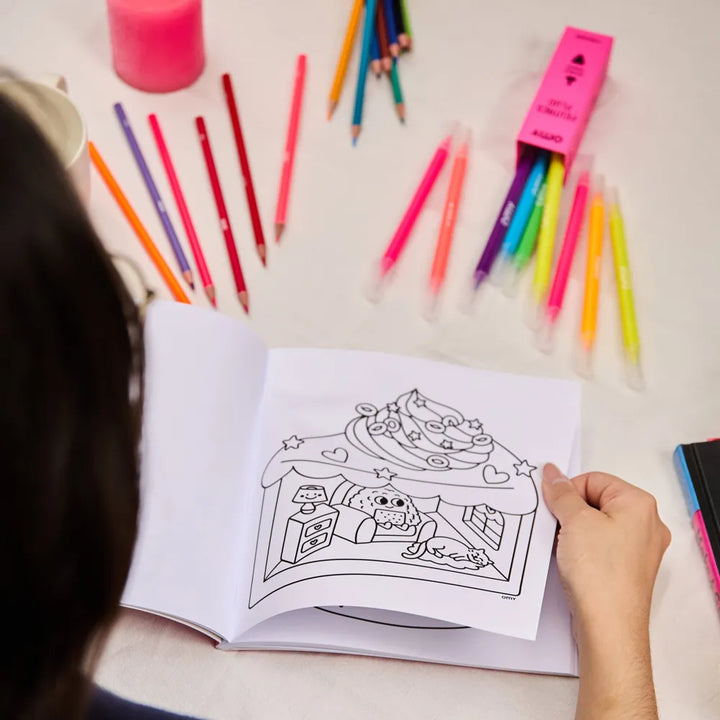 Coloriage Cozy Art - Kawaii