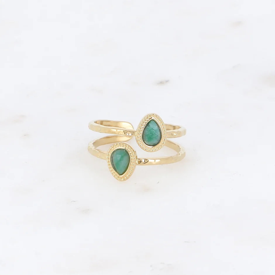 Bague Stéphanie - Turquoise Africaine