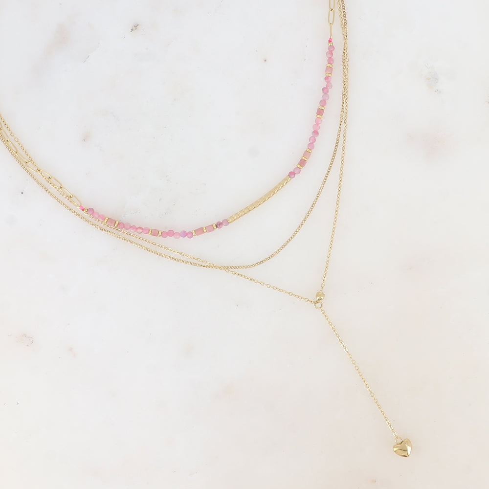 Collier Eugenie - Rose