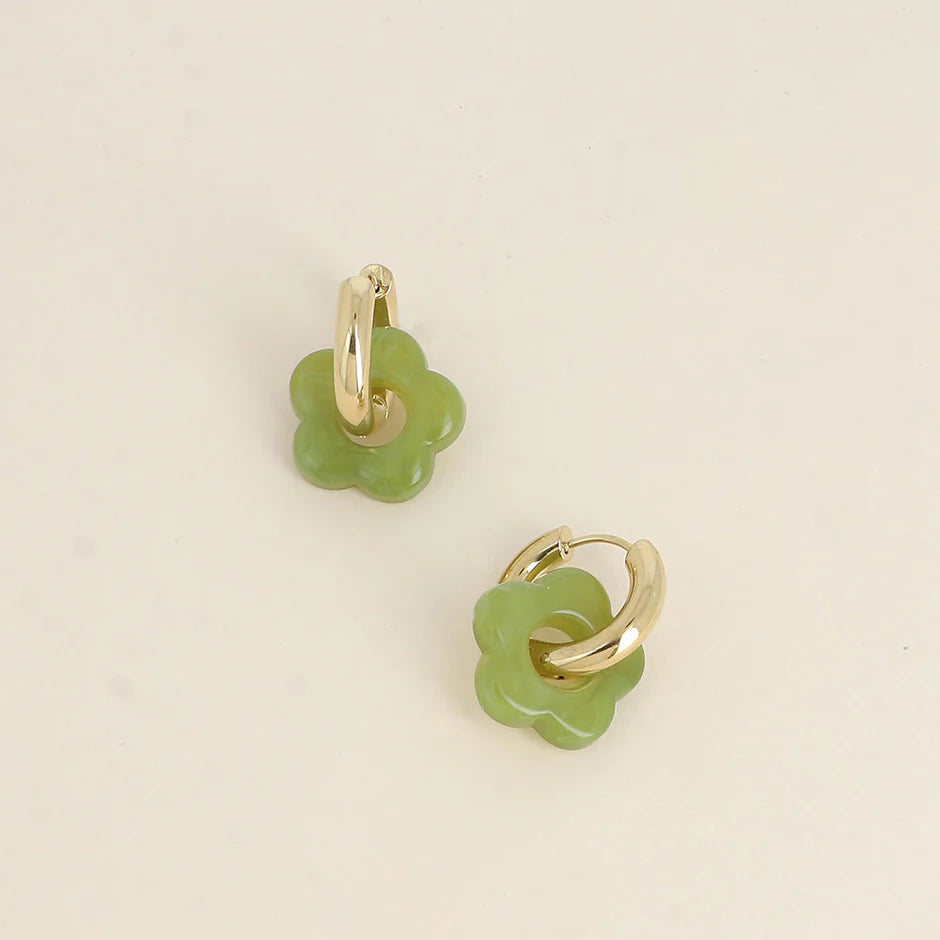 Boucles - Flo vert kaki
