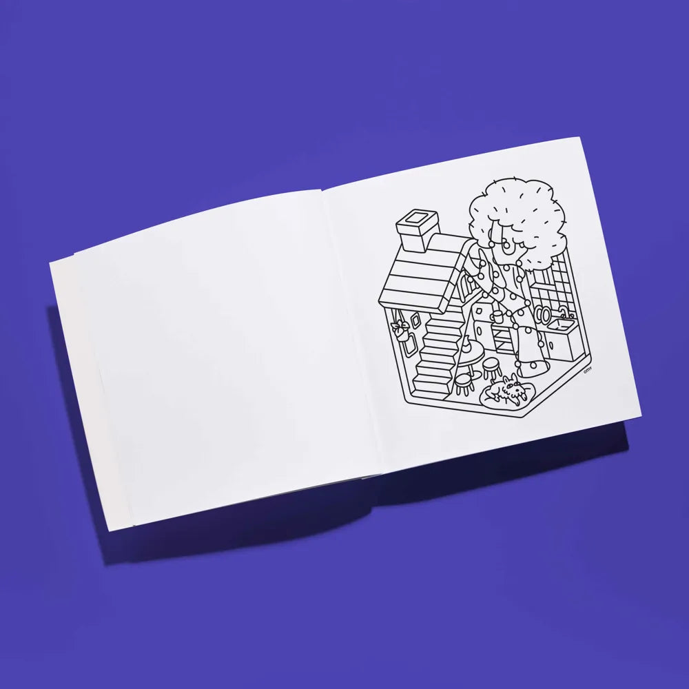 Coloriage Cozy Art - Tiny House