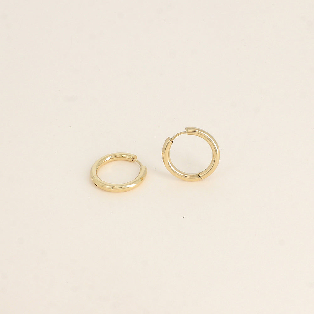 Boucles d'oreilles - Anneau Izy Doré (22mm)
