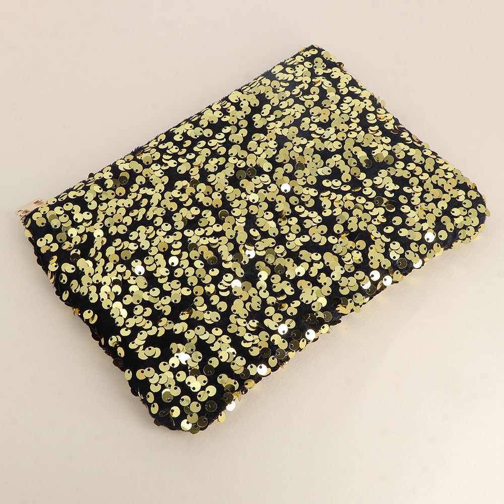 Trousse pailletée - Doré