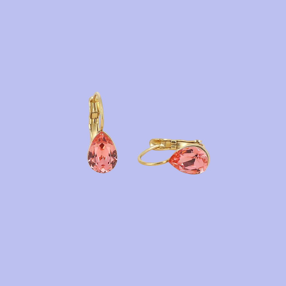 Boucles d'oreilles - Dormeuses Rose Peach
