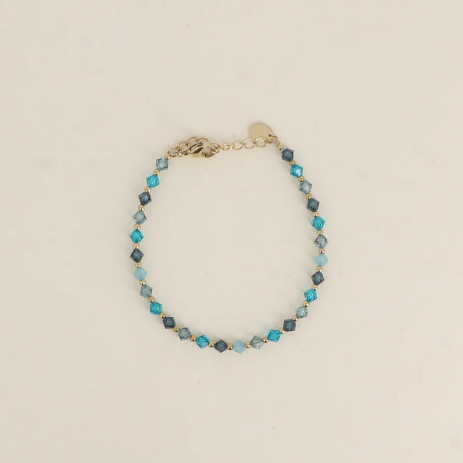 Bracelet - toupie bleu