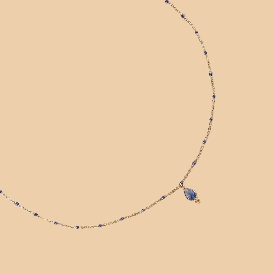Collier Meli - Agathe bleu