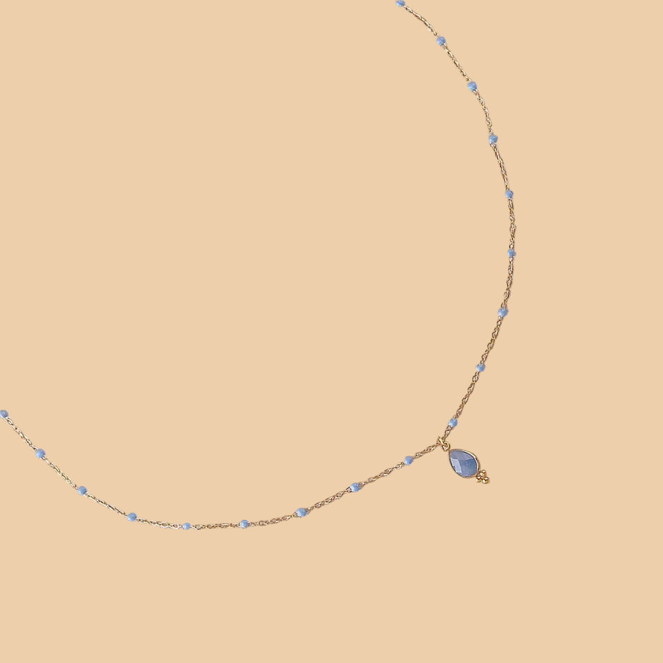 Collier Meli - Aventurine bleu