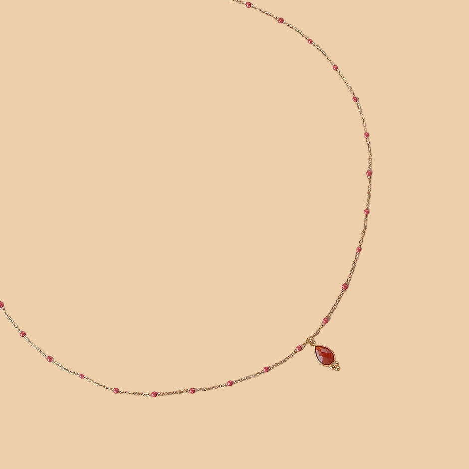 Collier Meli - Cornaline