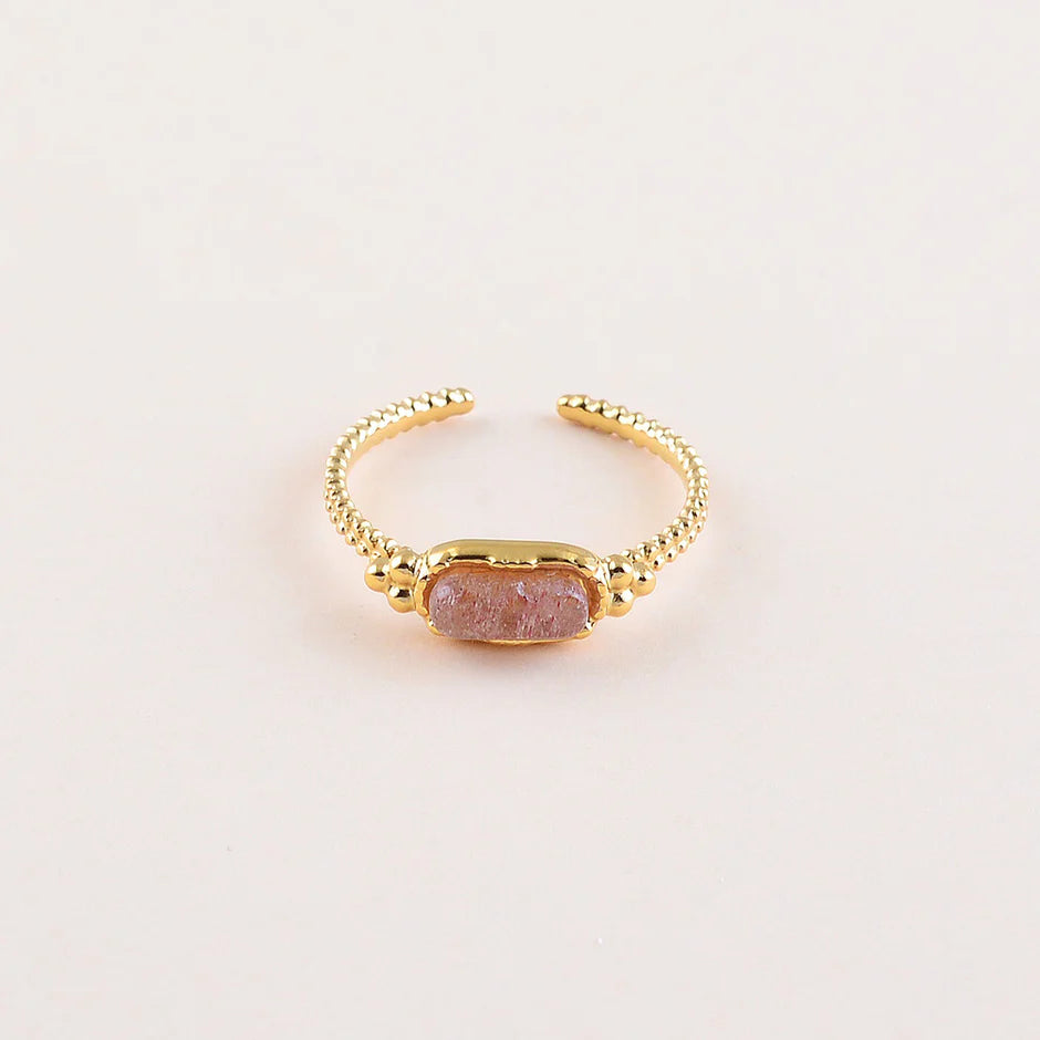 Bague Tina - Quartz Fraise