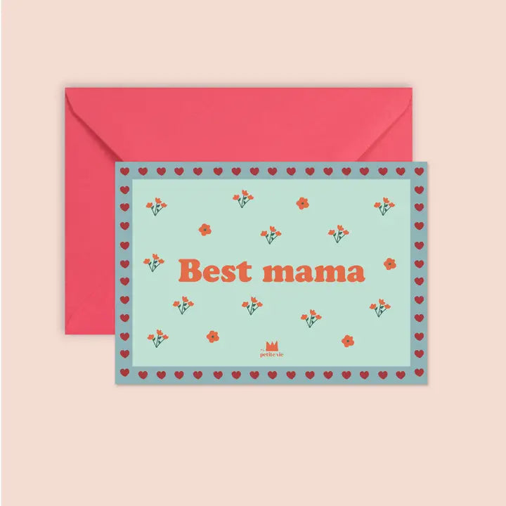 Carte + enveloppe -Best mama