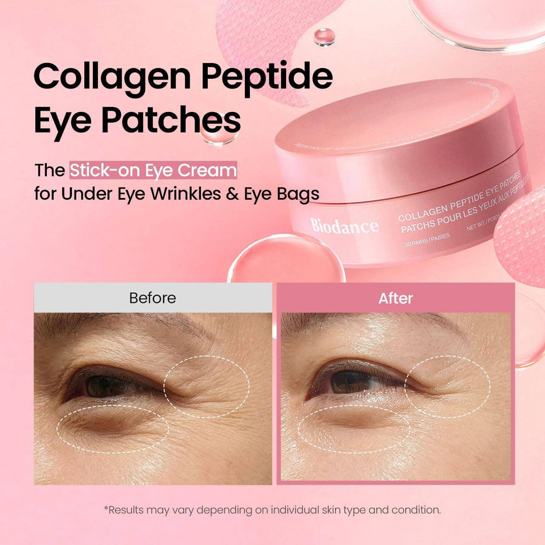 Patchs pour les yeux aux peptides de collagène