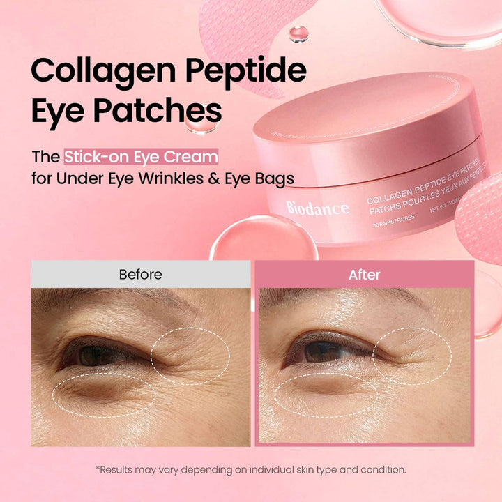 Patchs pour les yeux aux peptides de collagène