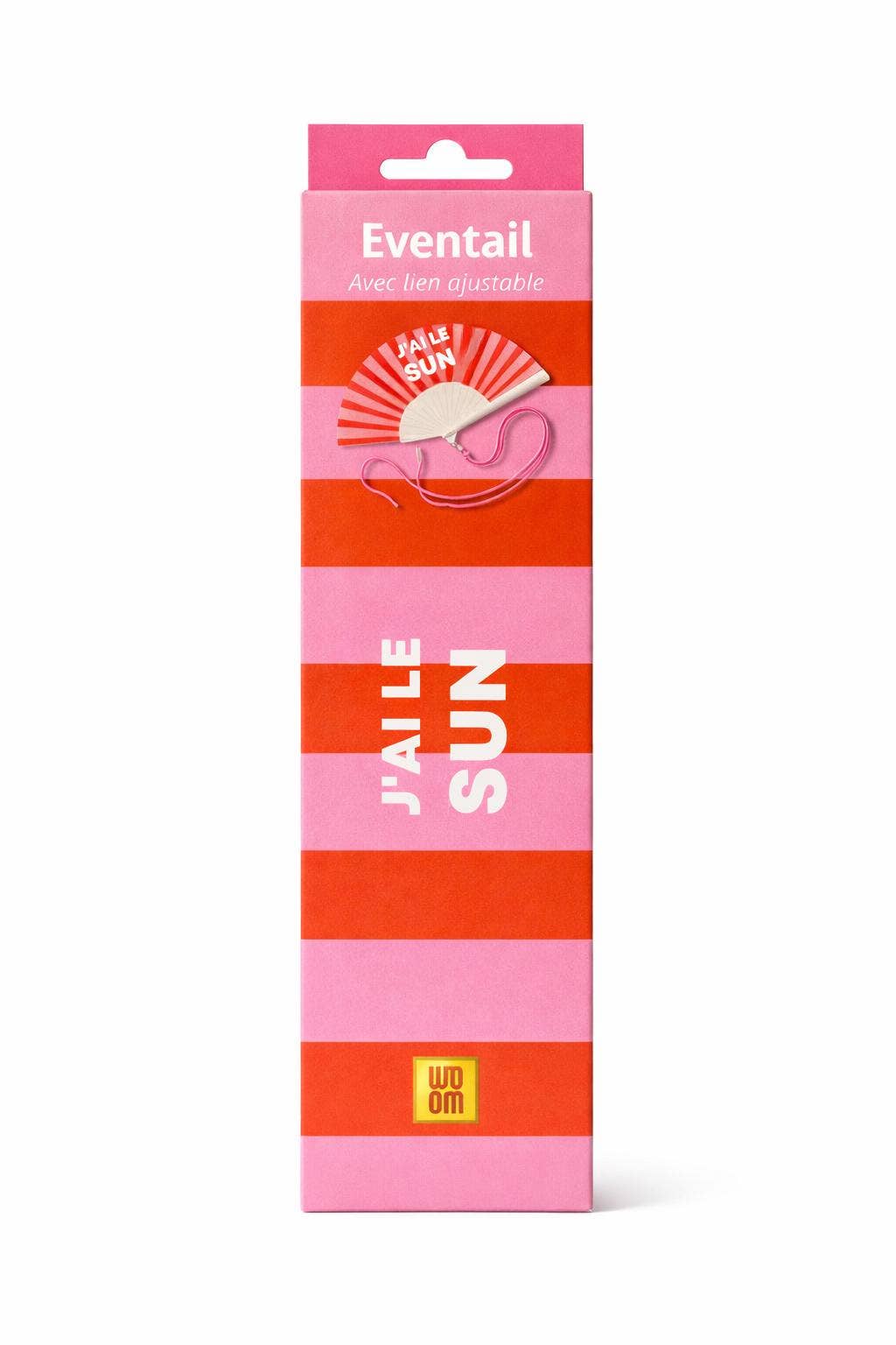 Eventail avec Bandoulière et Boîte Cadeau - J'ai le Sun