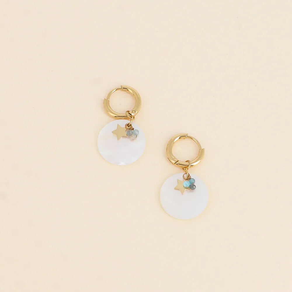 Boucles d'oreilles - Aroha Blanche
