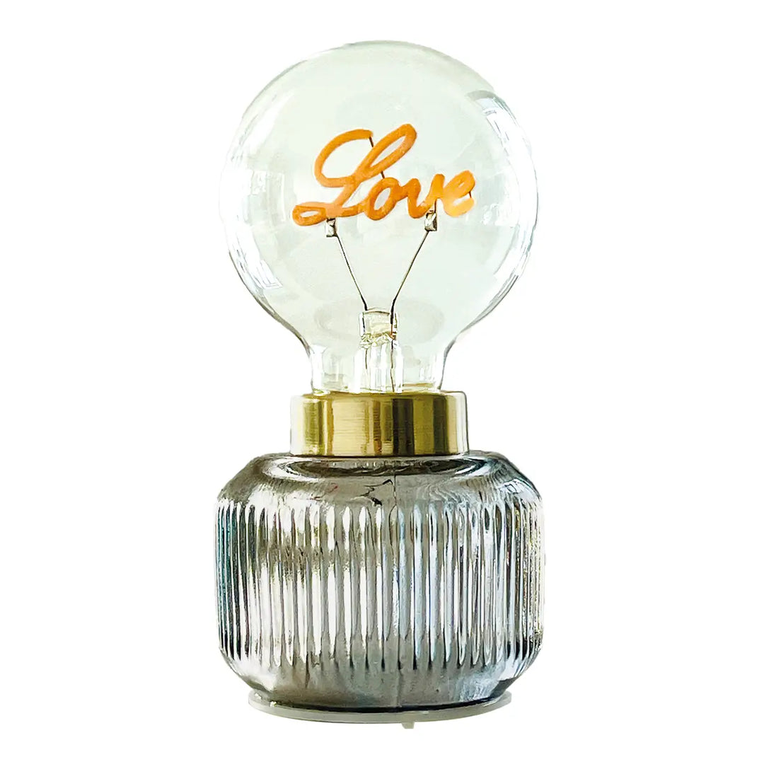 Déco LED Vaness love gris à piles